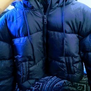 Ci Sono Crop Puffer Jacket